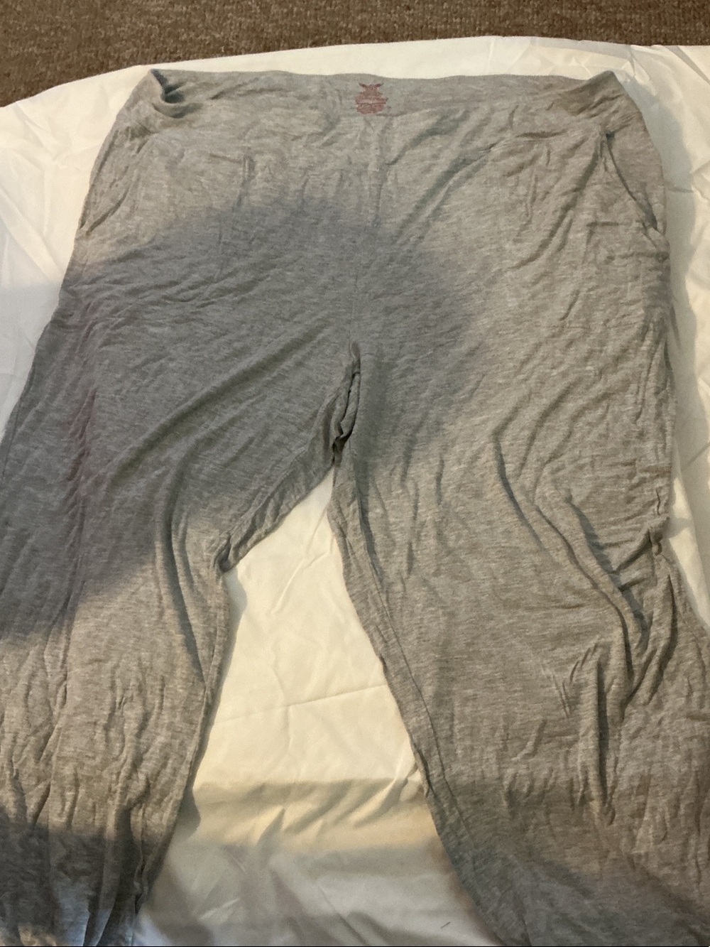 Faded Glory Light Gray Wide Leg Lounge Pants
